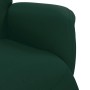 Sillón reclinable con reposapiés terciopelo verde oscuro en Sillones | Comprar online en Foru.es