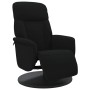 Sillón reclinable con reposapiés terciopelo negro en Sillones | Comprar online en Foru.es