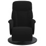 Sillón reclinable con reposapiés terciopelo negro en Sillones | Comprar online en Foru.es
