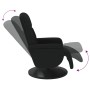Sillón reclinable con reposapiés terciopelo negro en Sillones | Comprar online en Foru.es