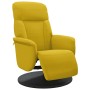 Sillón reclinable con reposapiés terciopelo amarillo en Sillones | Comprar online en Foru.es