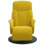 Sillón reclinable con reposapiés terciopelo amarillo en Sillones | Comprar online en Foru.es