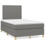 Cama box spring con colchón tela gris oscuro 120x200 cm de vidaXL, Camas y somieres - Ref: Foro24-3142162, Precio: 405,48 €, ...