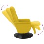 Sillón reclinable con reposapiés terciopelo amarillo en Sillones | Comprar online en Foru.es