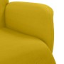 Sillón reclinable con reposapiés terciopelo amarillo en Sillones | Comprar online en Foru.es