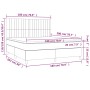 Cama box spring con colchón tela gris claro 180x200 cm de vidaXL, Camas y somieres - Ref: Foro24-3142513, Precio: 624,61 €, D...