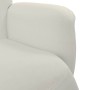 Sillón reclinable con reposapiés terciopelo color crema en Sillones | Comprar online en Foru.es