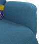 Sillón reclinable de masaje con reposapiés terciopelo azul en Sillones | Comprar online en Foru.es