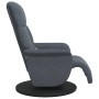 Sillón reclinable masaje con reposapiés terciopelo gris oscuro en Sillones | Comprar online en Foru.es