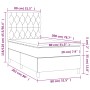 Cama box spring con colchón tela gris claro 80x200 cm de vidaXL, Camas y somieres - Ref: Foro24-3142529, Precio: 322,16 €, De...