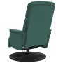 Sillón reclinable masaje con reposapiés terciopelo verde oscuro en Sillones | Comprar online en Foru.es