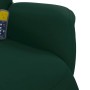 Sillón reclinable masaje con reposapiés terciopelo verde oscuro en Sillones | Comprar online en Foru.es