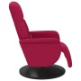Sillón reclinable masaje con reposapiés terciopelo rojo tinto en Sillones | Comprar online en Foru.es
