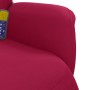 Sillón reclinable masaje con reposapiés terciopelo rojo tinto en Sillones | Comprar online en Foru.es