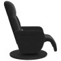 Sillón reclinable de masaje con reposapiés terciopelo negro en Sillones | Comprar online en Foru.es