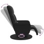 Sillón reclinable de masaje con reposapiés terciopelo negro en Sillones | Comprar online en Foru.es