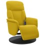 Sillón reclinable masaje con reposapiés terciopelo amarillo en Sillones | Comprar online en Foru.es