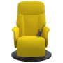 Sillón reclinable masaje con reposapiés terciopelo amarillo en Sillones | Comprar online en Foru.es