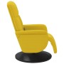 Sillón reclinable masaje con reposapiés terciopelo amarillo en Sillones | Comprar online en Foru.es