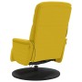 Sillón reclinable masaje con reposapiés terciopelo amarillo en Sillones | Comprar online en Foru.es
