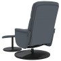 Sillón reclinable masaje con reposapiés terciopelo gris oscuro en Sillones | Comprar online en Foru.es