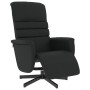 Sillón reclinable con reposapiés cuero sintético negro en Sillones | Comprar online en Foru.es