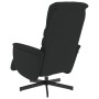 Sillón reclinable con reposapiés cuero sintético negro en Sillones | Comprar online en Foru.es