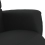 Sillón reclinable con reposapiés cuero sintético negro en Sillones | Comprar online en Foru.es