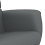 Sillón reclinable con reposapiés cuero sintético gris en Sillones | Comprar online en Foru.es