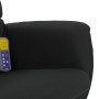 Sillón reclinable masaje con reposapiés cuero sintético negro en Sillones | Comprar online en Foru.es