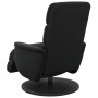 Sillón reclinable con reposapiés cuero sintético negro en Sillones | Comprar online en Foru.es