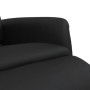 Sillón reclinable con reposapiés cuero sintético negro en Sillones | Comprar online en Foru.es