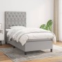 Cama box spring con colchón tela gris claro 80x200 cm de vidaXL, Camas y somieres - Ref: Foro24-3141969, Precio: 320,14 €, De...