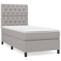 Cama box spring con colchón tela gris claro 80x200 cm de vidaXL, Camas y somieres - Ref: Foro24-3141969, Precio: 320,14 €, De...
