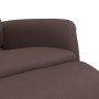 Sillón reclinable con reposapiés cuero sintético marrón en Sillones | Comprar online en Foru.es