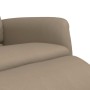Sillón reclinable con reposapiés cuero sintético capuchino en Sillones | Comprar online en Foru.es