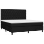 Cama box spring con colchón tela negro 160x200 cm de vidaXL, Camas y somieres - Ref: Foro24-3142027, Precio: 602,58 €, Descue...
