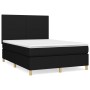 Cama box spring con colchón tela negro 140x200 cm de vidaXL, Camas y somieres - Ref: Foro24-3142179, Precio: 497,38 €, Descue...