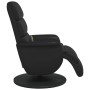 Sillón reclinable masaje con reposapiés cuero sintético negro en Sillones | Comprar online en Foru.es