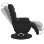 Sillón reclinable masaje con reposapiés cuero sintético negro en Sillones | Comprar online en Foru.es