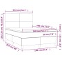 Cama box spring con colchón tela azul 140x200 cm de vidaXL, Camas y somieres - Ref: Foro24-3142183, Precio: 505,42 €, Descuen...
