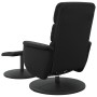 Sillón reclinable masaje con reposapiés cuero sintético negro en Sillones | Comprar online en Foru.es