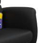 Sillón reclinable masaje con reposapiés cuero sintético negro en Sillones | Comprar online en Foru.es