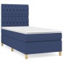 Cama box spring con colchón tela azul 90x200 cm de vidaXL, Camas y somieres - Ref: Foro24-3142551, Precio: 371,91 €, Descuent...