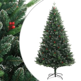 Árbol de Navidad artificial con bisagras y frutos rojos 240 cm en Decoración Festiva y Estacional | Comprar online en Foru.es