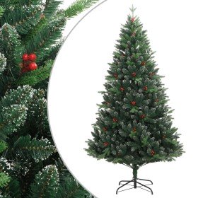Árbol de Navidad artificial con bisagras y frutos rojos 240 cm en Decoración Festiva y Estacional | Comprar online en Foru.es