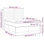 Box spring bed with blue fabric mattress 140x200 cm by vidaXL, Beds and slatted bases - Ref: Foro24-3142423, Price: 499,00 €,...