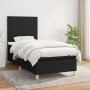 Cama box spring con colchón tela negro 90x200 cm de vidaXL, Camas y somieres - Ref: Foro24-3142147, Precio: 311,64 €, Descuen...