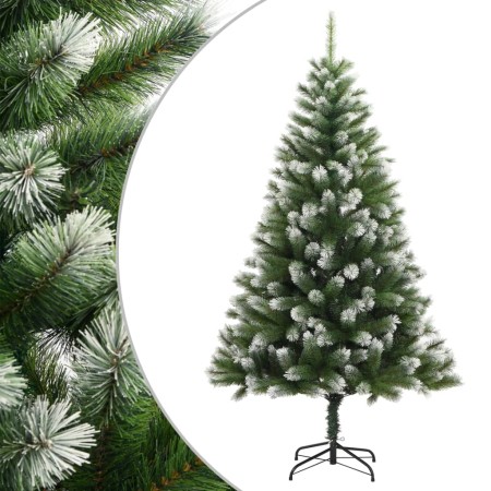 Árbol de Navidad artificial con bisagras y nieve flocada 120 cm en Decoración Festiva y Estacional | Comprar online en Foru.es