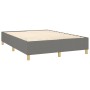 Cama box spring con colchón tela gris oscuro 140x190 cm de vidaXL, Camas y somieres - Ref: Foro24-3142250, Precio: 506,97 €, ...